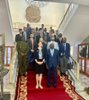 Skupinové foto v prostorách angolského ministerstva obrany