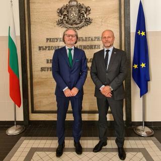 Petr Angyalossy a předseda Nejvyššího kasačního soudu Bulharska Lozan Panov
